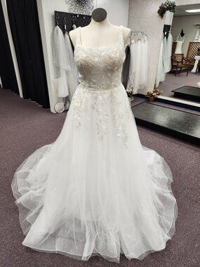 Private Label Bridal Gown Dalton Ivory Size 16 Sparkle Tulle /Lace